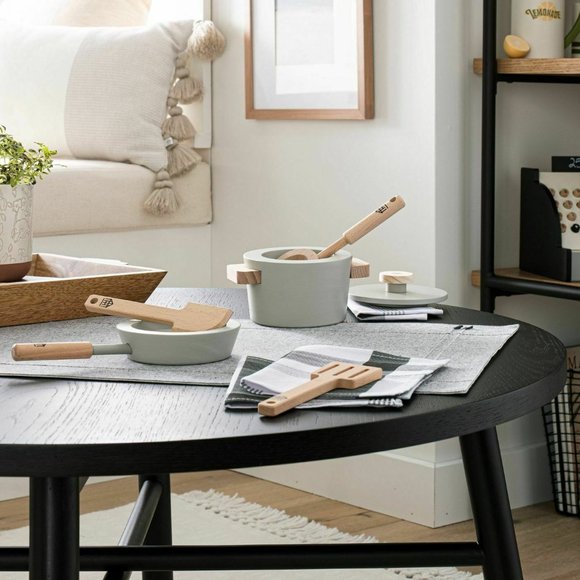 Hearth And Hand with Magnolia Kids Toy Wood Cook Set - Picture 2 of 3